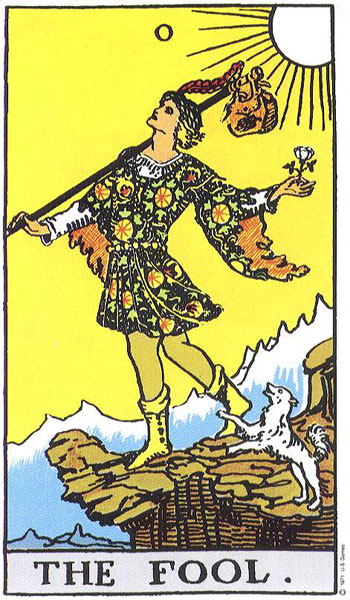 O Louco — Rider-Waite